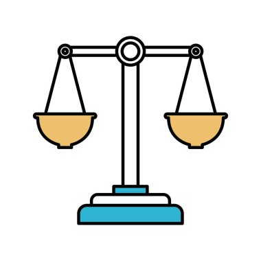 renk bölümleri siluet adalet ölçekler