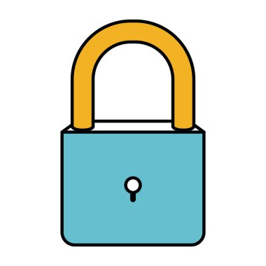 renk bölümleri silüeti asma kilit simgesi