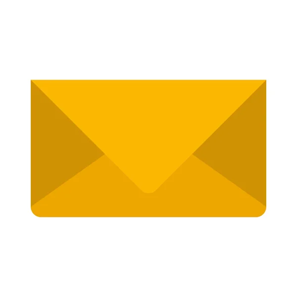 Bunte Silhouette Bild von Briefumschlag in Großaufnahme — Stockvektor