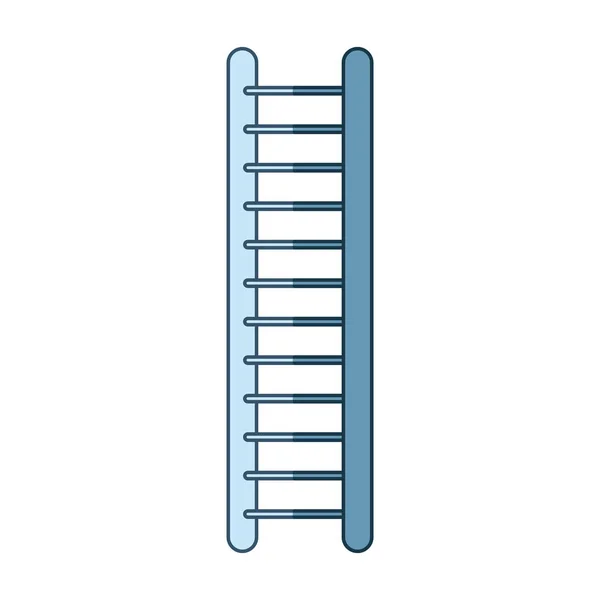 Blå skuggning silhuetten av stege — Stock vektor