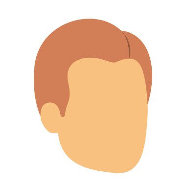 renkli Işık kırmızı saç tarafı ile yüzü olmayan adam silüeti ayırdı