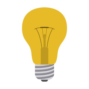 renkli ampul simgesi silüeti