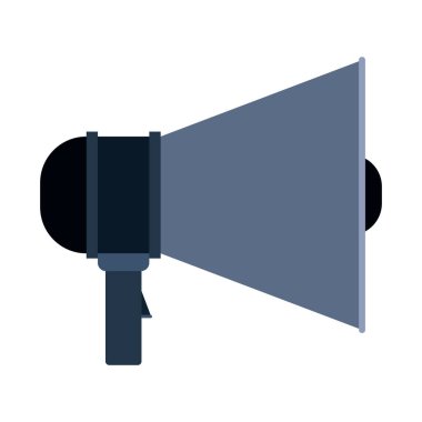 renkli megafon simgesi silüeti