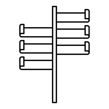 tek renkli siluet bar birkaç afiş ile