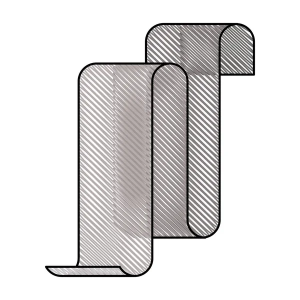 Bleistift-Silhouette grau von durchgehend langem Blatt — Stockvektor