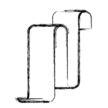 tek renkli siluet sürekli uzun sayfasının bulanık