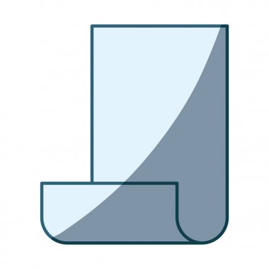 Mavi gölgelendirme silüeti sürekli levha