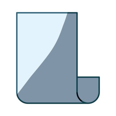 Mavi gölgelendirme silüeti sürekli levha