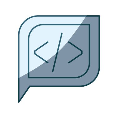 mavi siluet diyalog kare köşeli ayraç simgesi olan kuyruklu gölgelendirme