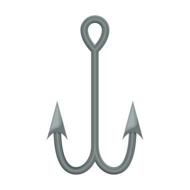 Metalik çift balık kanca renkli siluet