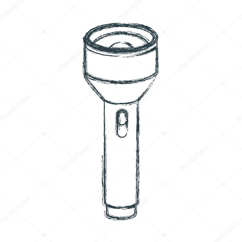 blurred sketch silhouette of plastic lantern tool