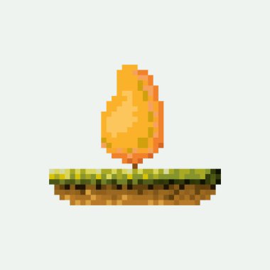 renk pixelated ateş etmek çayırda