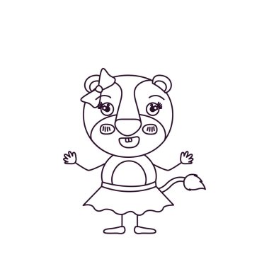 siluet karikatür yarım vücut yay dantel ve mutluluk ifade kadın dişi kroki