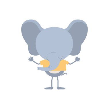 Filin t-shirt ile renkli meçhul karikatür