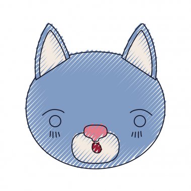 renk mum boya siluet sevimli yüzü kedi ifade gözleri kapalı şaşırttı.