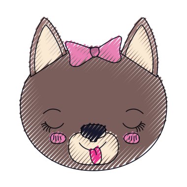 renk mum boya siluet yüz dişi kedi dili ifade hayvan yapışma