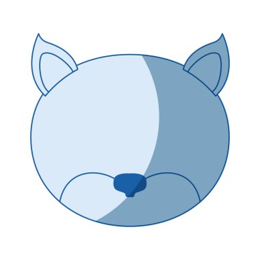 mavi renk gölgelendirme siluet kedi meçhul