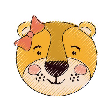 renk mum boya siluet yüz kadın dişi aslan hayvan mutluluk ifade yay dantel ile