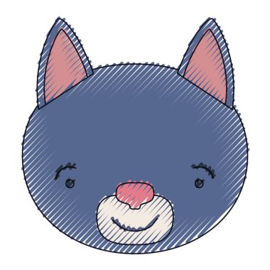 renk mum boya siluet yüz erkek kedi hayvan mutluluk ifade