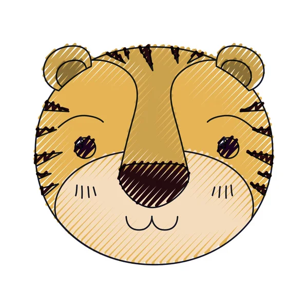 renk mum boya siluet sevimli yüzü kaplan mutluluk ifade