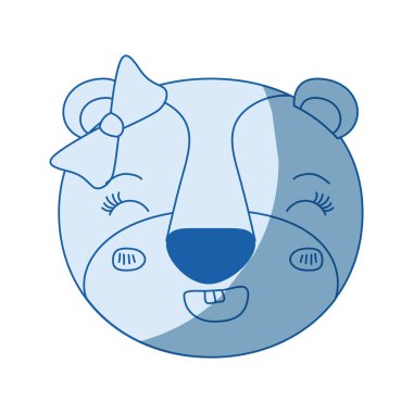 mavi renk siluet yüz ifadesi yay dantel ile gülümseyen kadın dişi aslan hayvan gölgelendirme