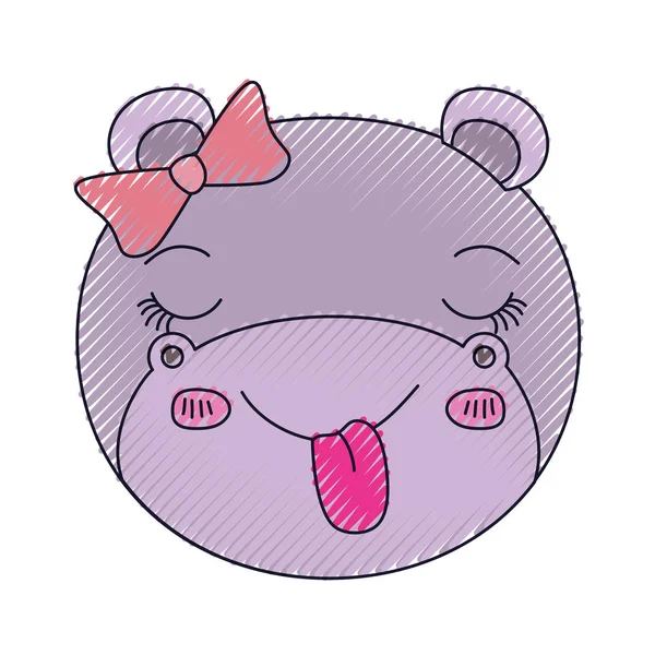 renk mum boya siluet yüz kadın su aygırı dil ifade hayvan yapışma