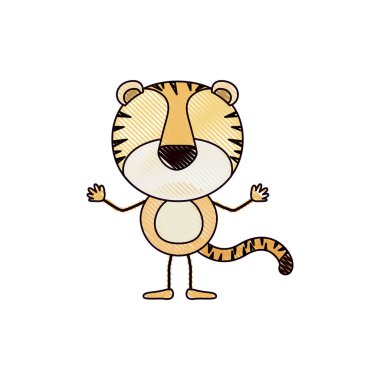 renk mum boya siluet karikatür kaplan hayvan meçhul