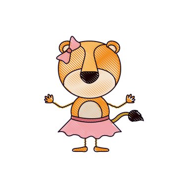 renk mum boya siluet karikatürü meçhul kadın dişi aslan yay dantel etek