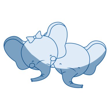 mavi renk siluet Karikatür yüzler fil kaç hayvan mutluluk ifadesinin gölgelendirme