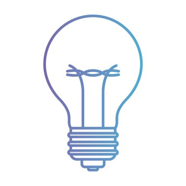 ampul simgesi mavi kontur için bozulmuş mor