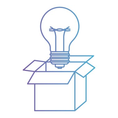 karton kutu ve ampul bozulmuş mor mavi dağılımı için