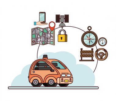 GPS application Icons set