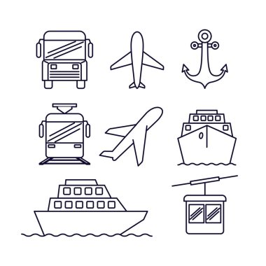 tek renkli siluet taşıma