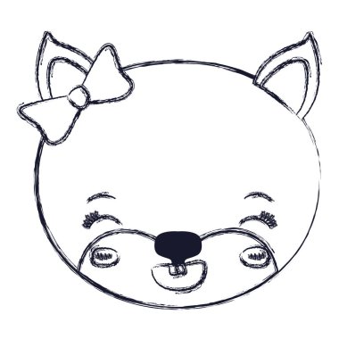 bulanık siluet yüz dişi kedi hayvan gözleri kapalı ve mutluluk ifade