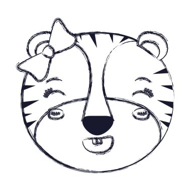 dişi kaplan hayvan çok güzel ifade mutluluk siluet yüzü bulanık