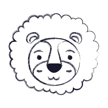 Aslan huzur ifade yele ile siluet sevimli yüzü bulanık