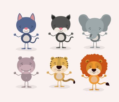 Beyaz arka plan withset sevimli erkek hayvanları severim