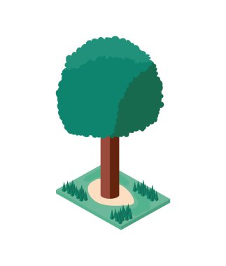 ağaç bitki mini izometrik Icon