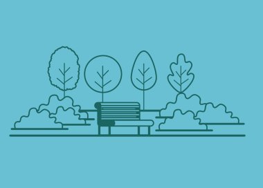 Park sahne sandalye ile