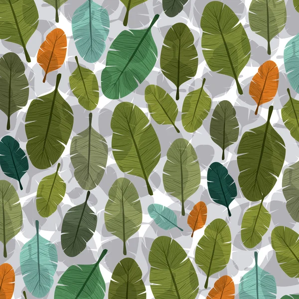 Природные листья рисунок фона — стоковый вектор