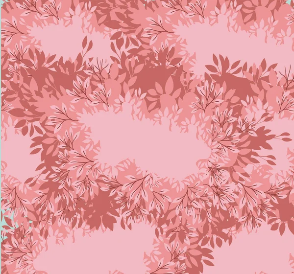 Les feuilles plante flou couleurs motif — Image vectorielle
