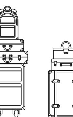 bavul stilleri Icons set