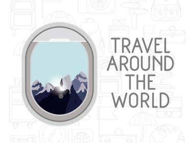 pencere uçak seyahat dünya çapında