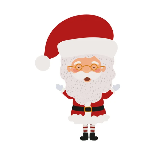 Merry christmas santa claus karakter — Stockvector