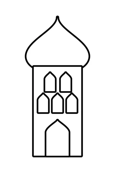 Kribbe huis gebouw geïsoleerde icoon — Stockvector