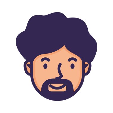 baş yüz ve sakal avatar karakteri