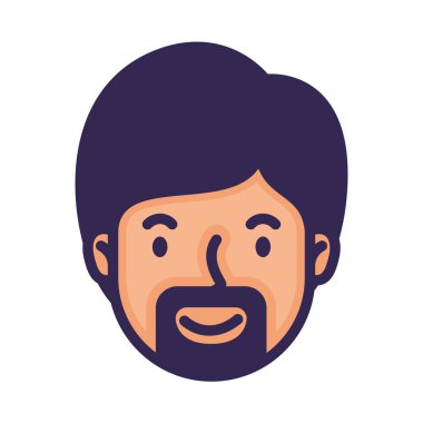 baş yüz ve sakal avatar karakteri