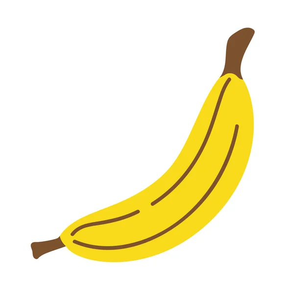 Fruta fresca plátano pop arte estilo — Vector de stock