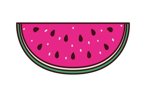 Vers fruit watermeloen pop art stijl — Stockvector