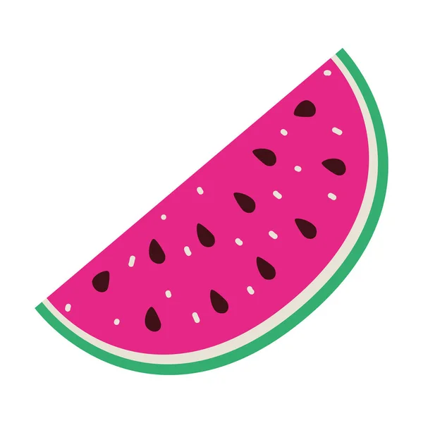 Fresh fruit watermelon pop art style — Stock Vector